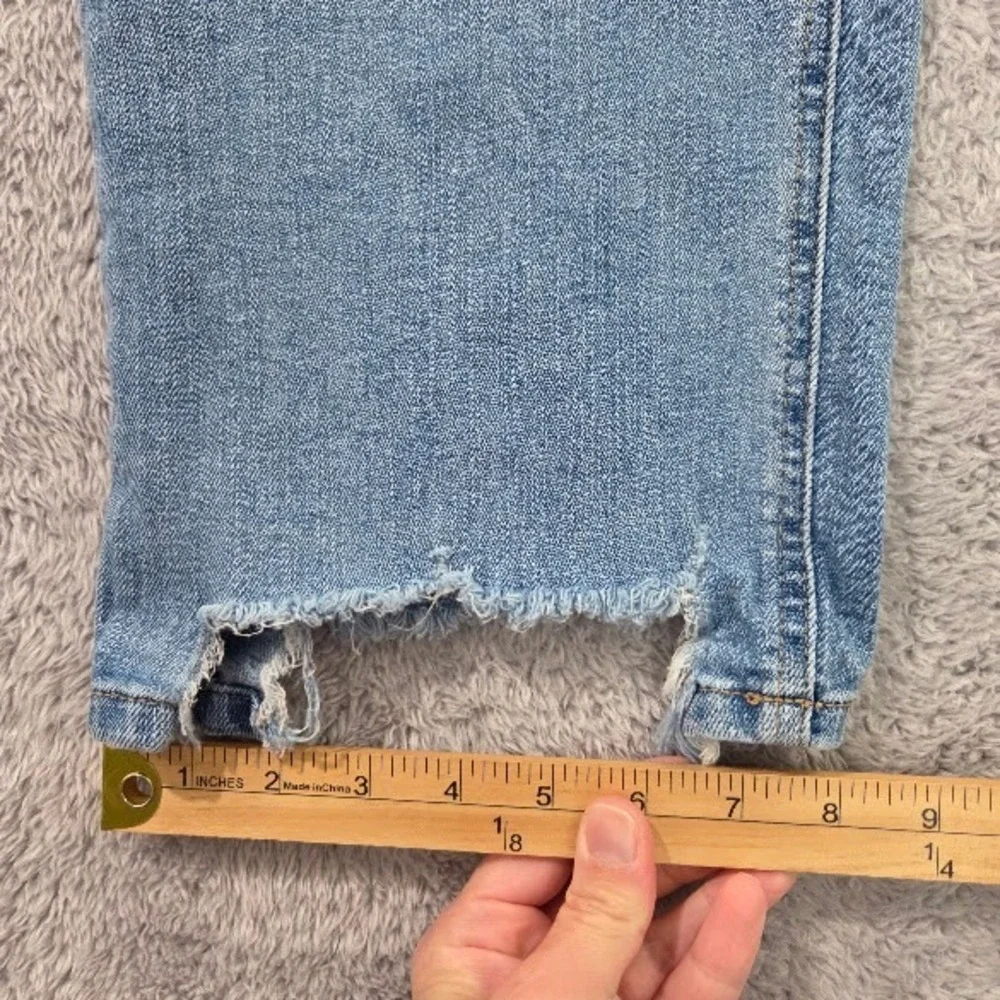KanCan Breanne Essentials Jeans Women's 11/29 High Rise Straight Leg Raw Hem